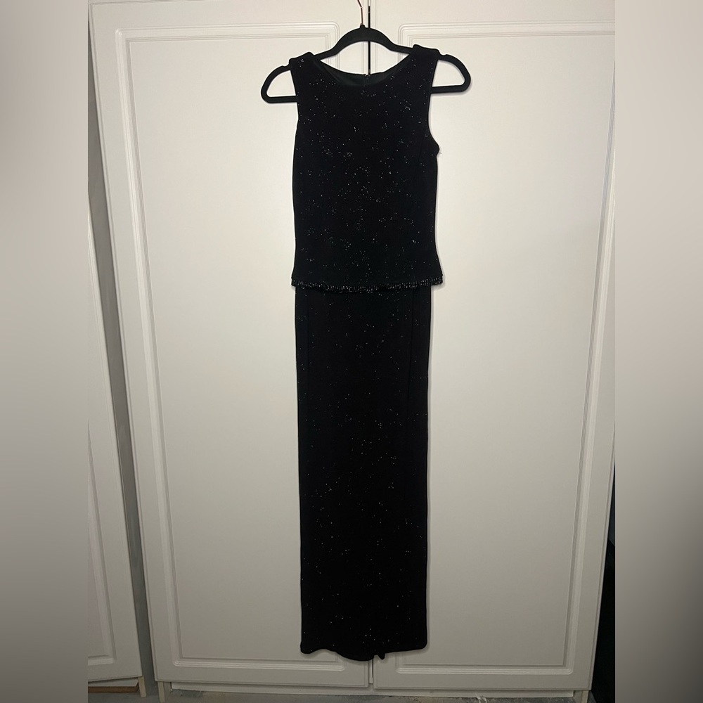 Vintage Scott McClintock Sparkle Beaded Fringe Dress - Picture 3 of 12